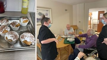 Greater Manchester care home Colleagues bake with Residents